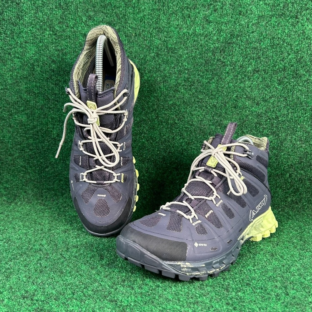 AKU Selvatica Mid GTX Gore Tex Hiking‎ Boots Womens 6 Navy Outdoor Lace Up
